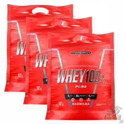 COMBO 3 UNIDADES (WHEY 100% PURE REFIL 907G) - INTEGRALMEDICA