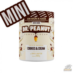 MINI PASTA DE AMENDOIM (COOKIES AND CREAM COM WHEY - 250G) - DR PEANUT