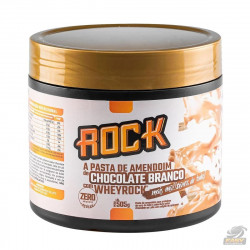 PASTA DE AMENDOIN WHEY ROCK (500G - CHOCOLATE BRANCO C/WHEY) - ROCK PEANUT