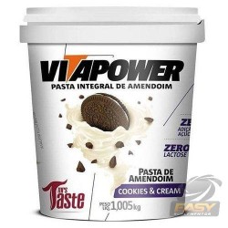 PASTA DE AMENDOIM SABOR COOKIES E CREME(1005G) - VITAPOWER