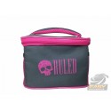 BOLSA TÉRMICA RULED BABY - CINZA E ROSA