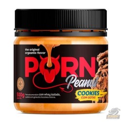 PASTA DE AMENDOIM PORN LINHA GOURMET COOKIES COM GOTAS (500G) - PORN FIT