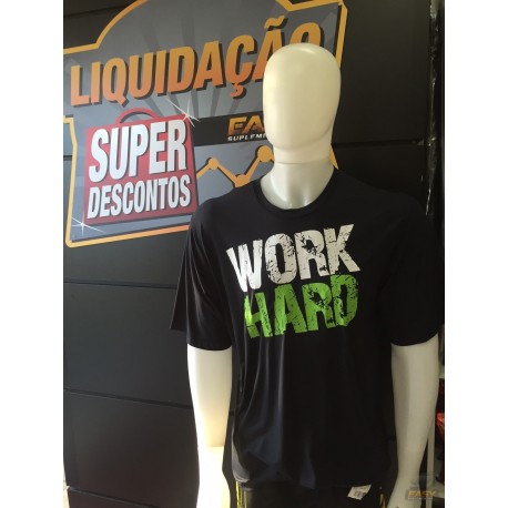 CAMISETA WORK HARD (PRETA) - EASY SPORTSWEAR