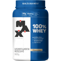 100% WHEY (900G) - MAX TITANIUM