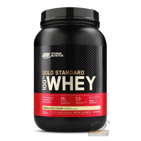 100 WHEY GOLD STANDARD (NOVA EMBALAGEM) (900G) - OPTIMUM NUTRITION