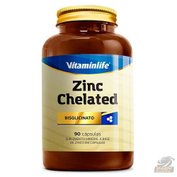 ZINC CHELATED (ZINCO QUELATO - 90 CAPS) - VITAMINLIFE