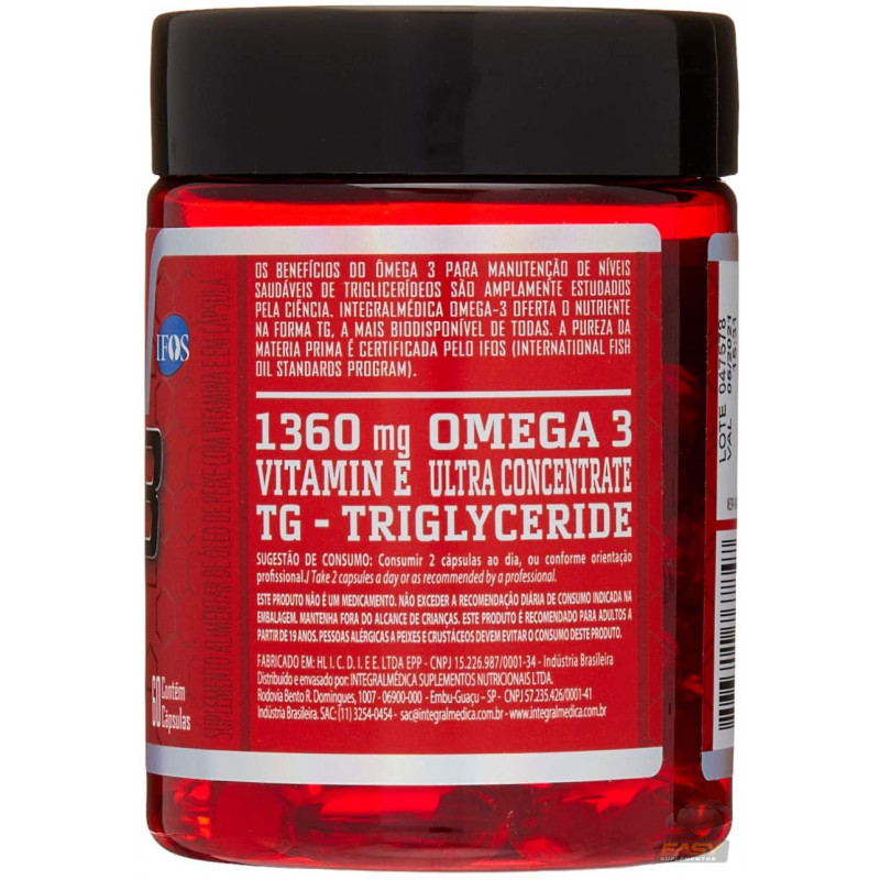 ÔMEGA 3 1360MG (60 CAPS) INTEGRALMÉDICA