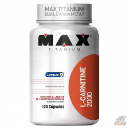 L-Carnitine 2000 (120 cápsulas) - Max Titanium