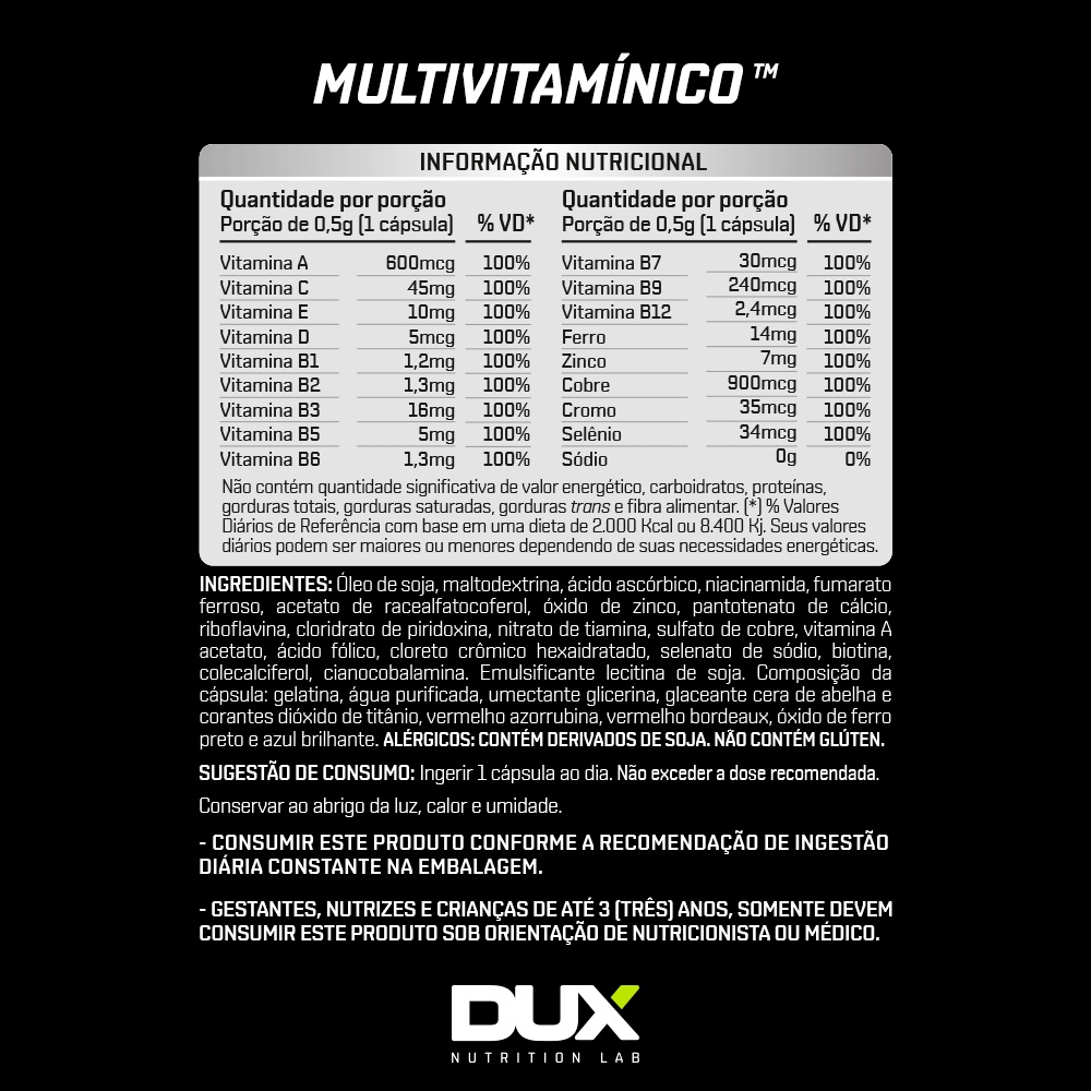 MULTIVITAMINICO - DUX NUTRITION