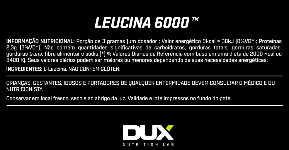 LEUCINE 6000 - DUX NUTRITION