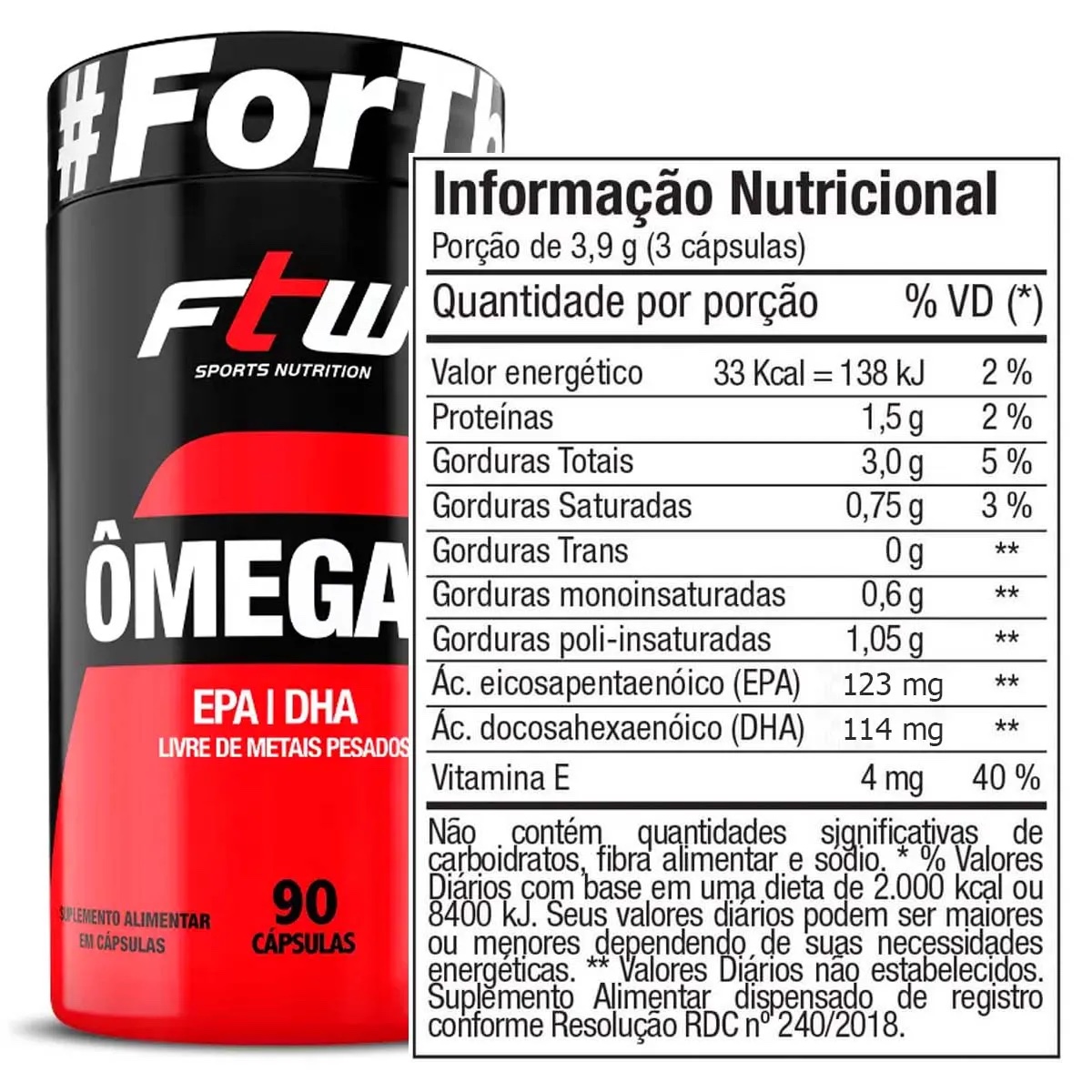 ÔMEGA 3 1.000MG (90 CAPS) - FTW