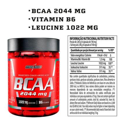 BCAA 2044MG (90 CAPS) - INTEGRALMÉDICA