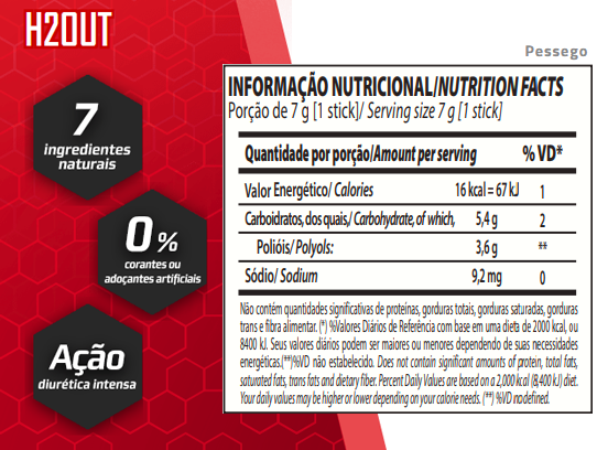 H2OUT DIURETIC (30 SACHES DE 7G) - INTEGRALMÉDICA