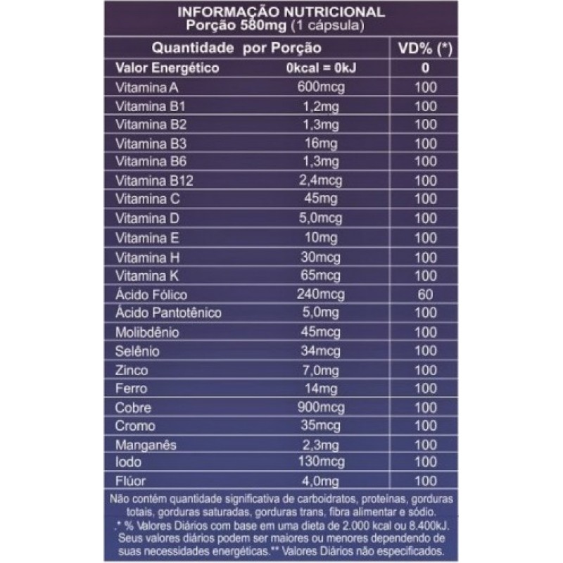 MASTER VIT MULTIVITAMINICO - POWER SUPPLEMENTS - EASY SUPLEMENTOS