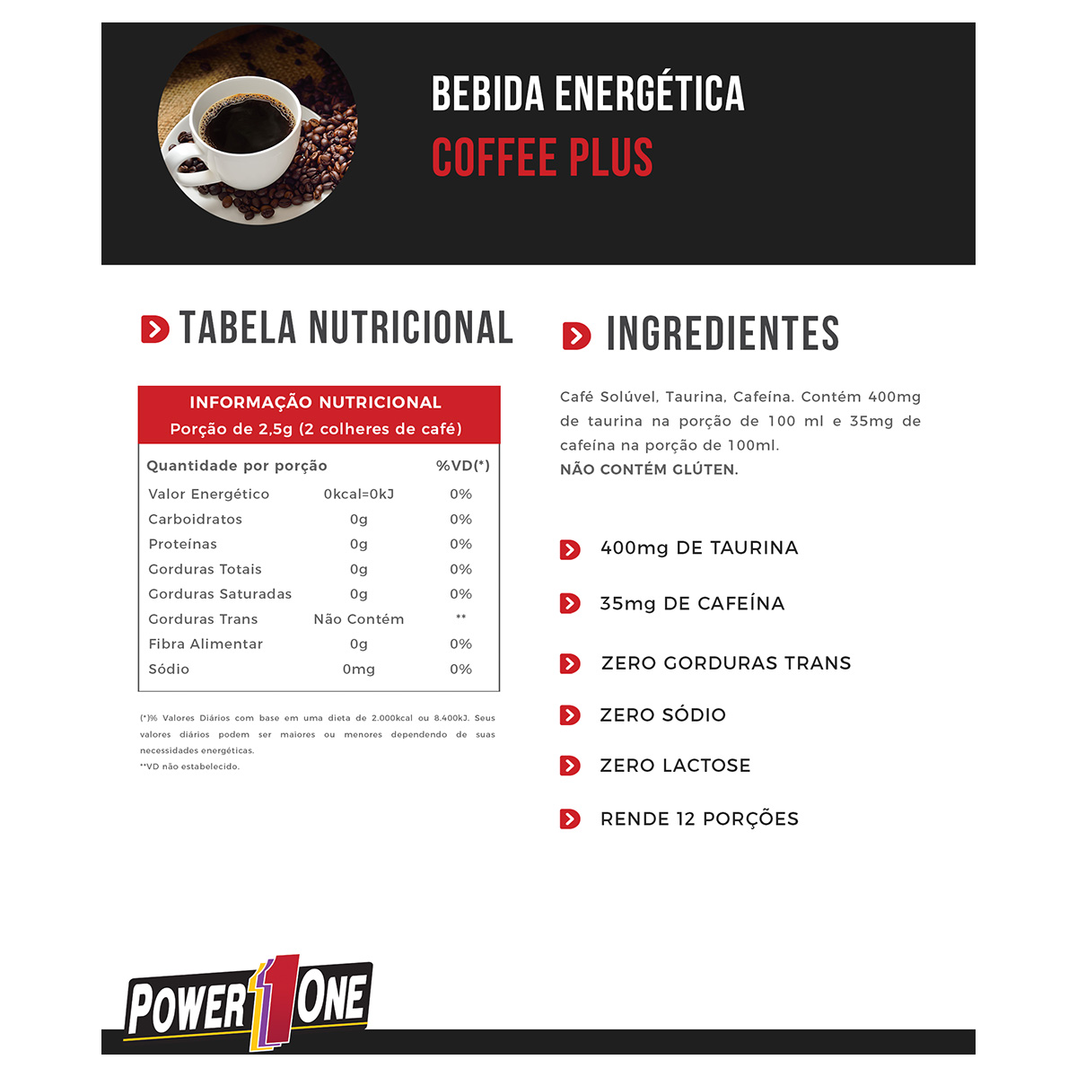 COFFEE PLUS (60G) - POWER 1ONE