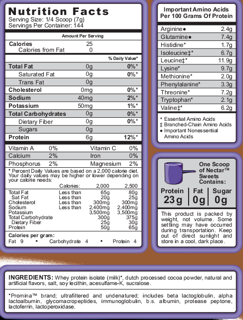 NECTAR ISOLATE PROTEIN (907G) - SYNTRAX