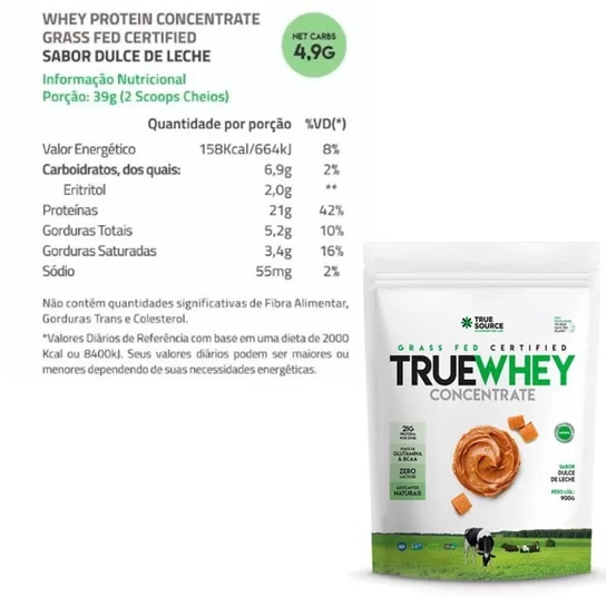 TRUE WHEY CONCENTRATE (900G) - TRUE SOURCE