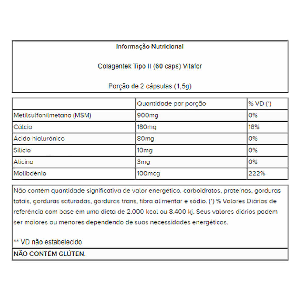 COLAGENTEK II (60 CAPS) - VITAFOR